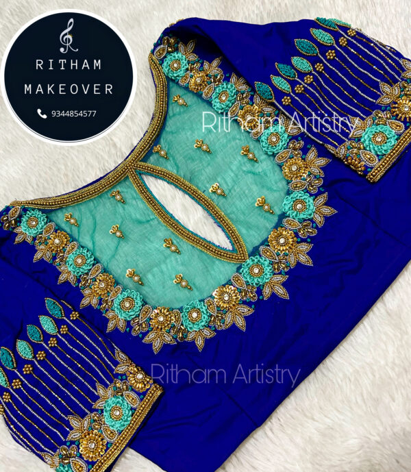 Aari floral design B02